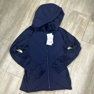 Women’s Athleta inlet jacket L NWT Navy
